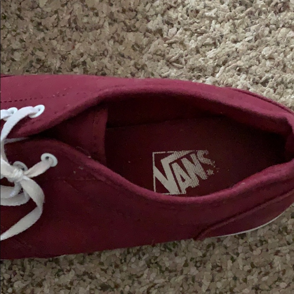 Burgundy vans size 10 - Picture 2 of 4